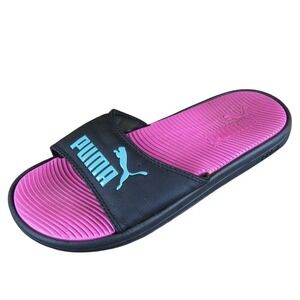 PUMA Women's  Slide Black Synthetic Sz 8 Medium‎ Gently Used 2025